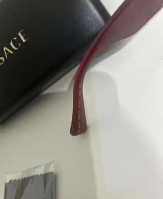 Occhiali da sole Versace bordeaux e oro