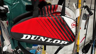 Bolsa de pádel Dunlop roja y negra