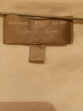 Vestido blanco en guipur de Pedro del Hierro