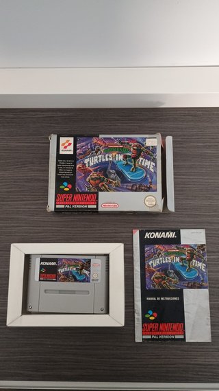 🇪🇸TMNT IV Turtles in Time SNES PAL Konami