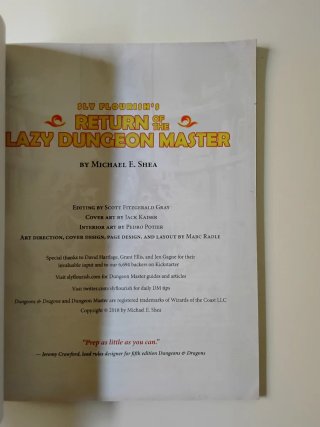 Rol Return of the Lazy Dungeon Master (inglés)