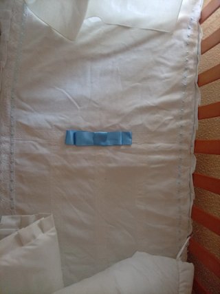 Colcha de cuna piqué blanca