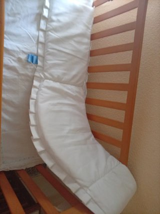 Colcha de cuna piqué blanca