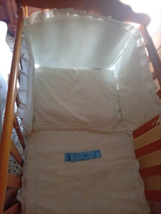 Colcha de cuna piqué blanca