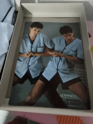 Pijama Rayas Azul Hombre