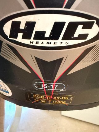 Casco Moto HJC IS-17 Negro/Gris/Rojo Talla M