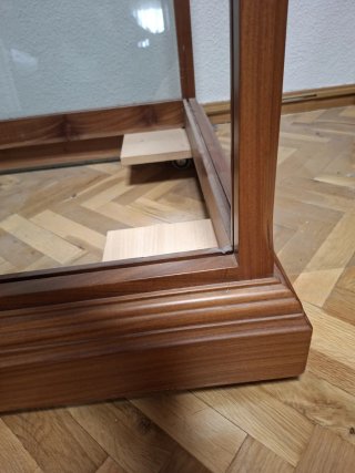 Vitrina expositora grande madera y cristal
