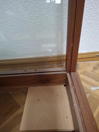 Vitrina expositora grande madera y cristal