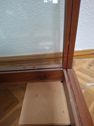 Vitrina expositora grande madera y cristal
