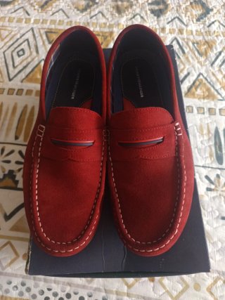 Mocasines Tommy Hilfiger Suede Rojo