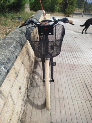 Bicicleta de paseo DTB negra Town 7.0 - Talla M
