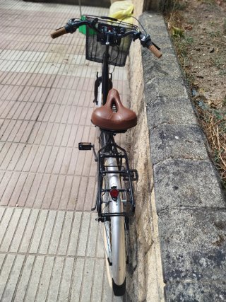 Bicicleta de paseo DTB negra Town 7.0 - Talla M