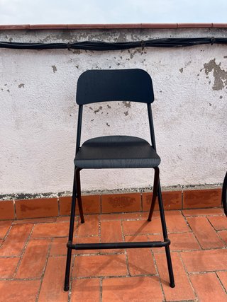 Taburete Plegable Ikea Negro