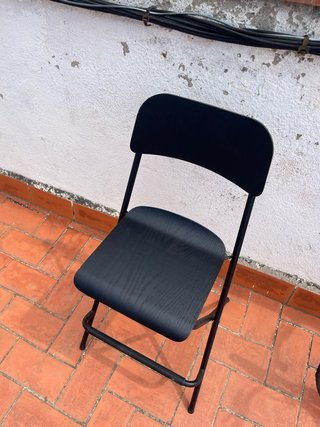 Taburete Plegable Ikea Negro