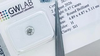 Diamante 0.47ct H SI1 Redondo Certificado
