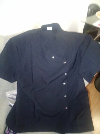 Chaquetilla Cocina Negra Manga Corta XL