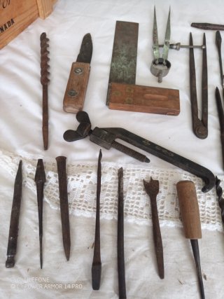 Herramientas de carpintería antiguas