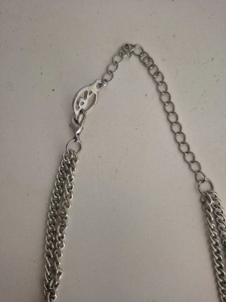 Collar bisutería plata