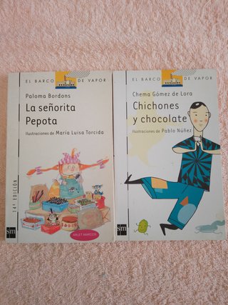 LOTE (V) DE 10 LIBROS EL BARCO DE VAPOR (blancos)