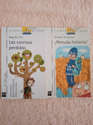 LOTE (V) DE 10 LIBROS EL BARCO DE VAPOR (blancos)