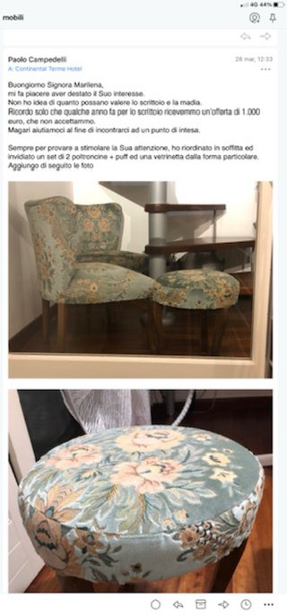 Set coordinato stile Chippendale
