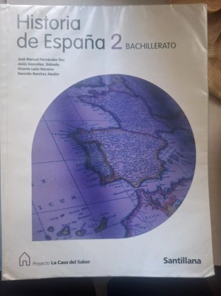 Libro  de 2° de Bachillerato de Histotia de España