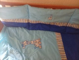 Edredón cuna con jirafa