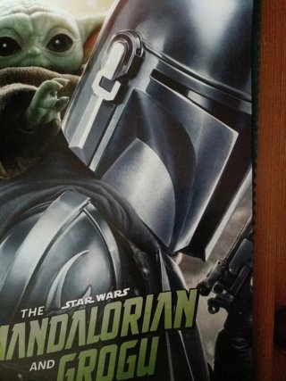 Cartel y entrada película Mandaloriano y Grogu