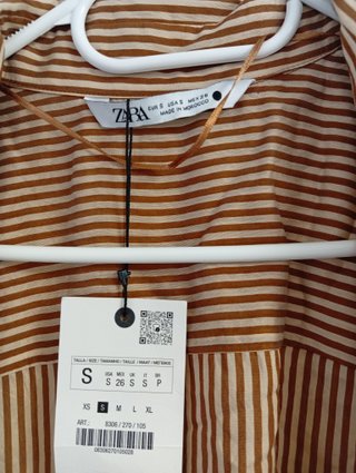 Vestido camisero ZARA rayas Talla S