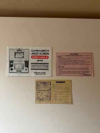 Nintendo Game & Watch Donkey Kong II JR-55 1983