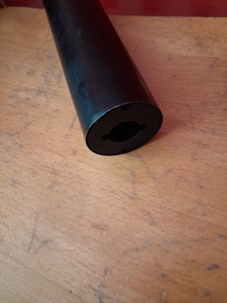 Tubo silenciador metálico 4x14,2 cm