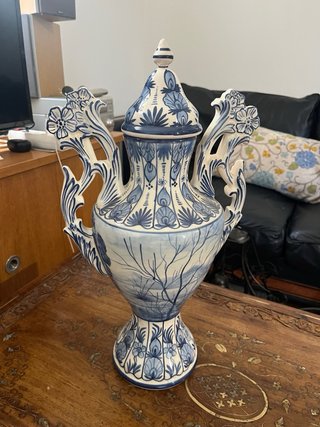Jarrón/Ánfora tipo Talavera del Rey 47x28