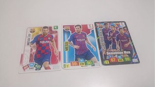 Cromo de fútbol Messi y Demolition Men