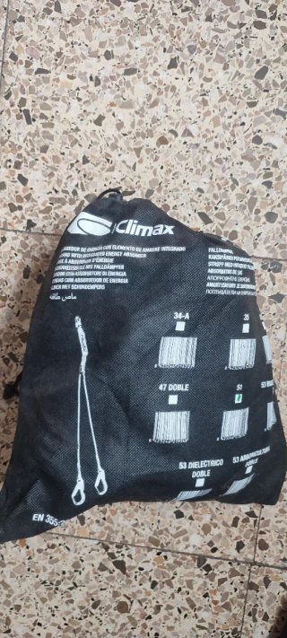 Absorbedor de energía con ganchos(mosquetones)