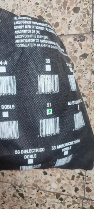 Absorbedor de energía con ganchos(mosquetones)