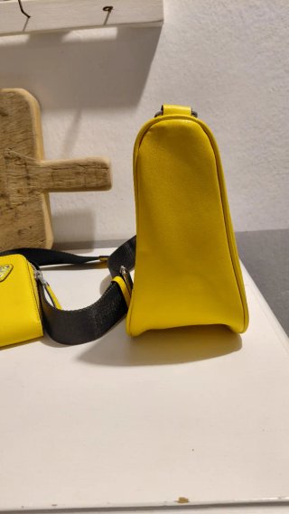 Borsa a forma Triangolare Gialla