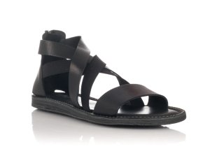 Sandalias de cuero negro Talla 38