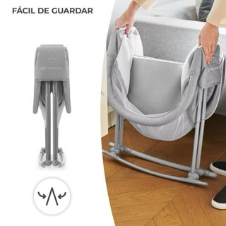 Cuna de viaje Kinderkraft gris