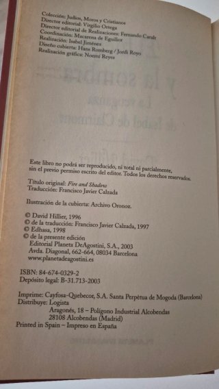El Fuego y la sombra la venganza de Isabel de C...