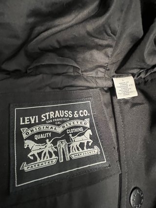 Parka Larga Levi's Talla L Negra