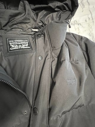 Parka Larga Levi's Talla L Negra