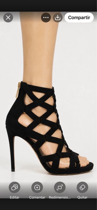 Sandalias Tacón Jimmy Choo Negras