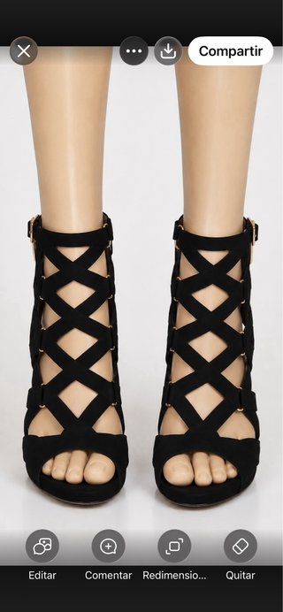 Sandalias Tacón Jimmy Choo Negras