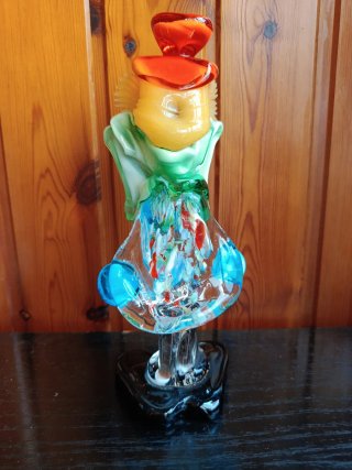Figura payaso cristal Murano