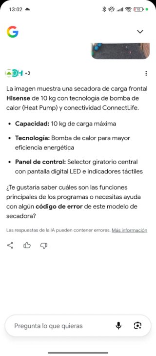 Secadora Hisense Heat Pump 10kg