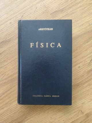 Libro Física de Aristóteles Clásica Gredos