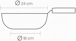 Sartén doble para tortilla 24 cm
