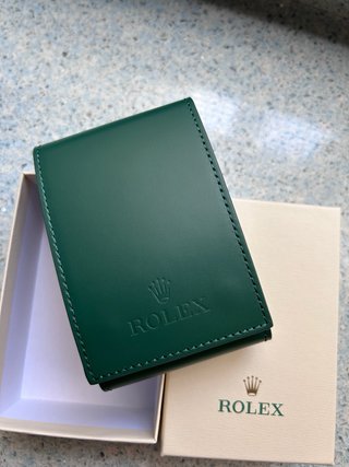 Rolex funda reloj estuche verde