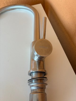 Grifo cocina Edesa plateado
