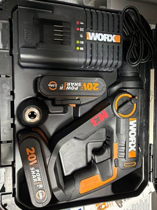 Taladro Percutor Worx H3 + 2 Baterías